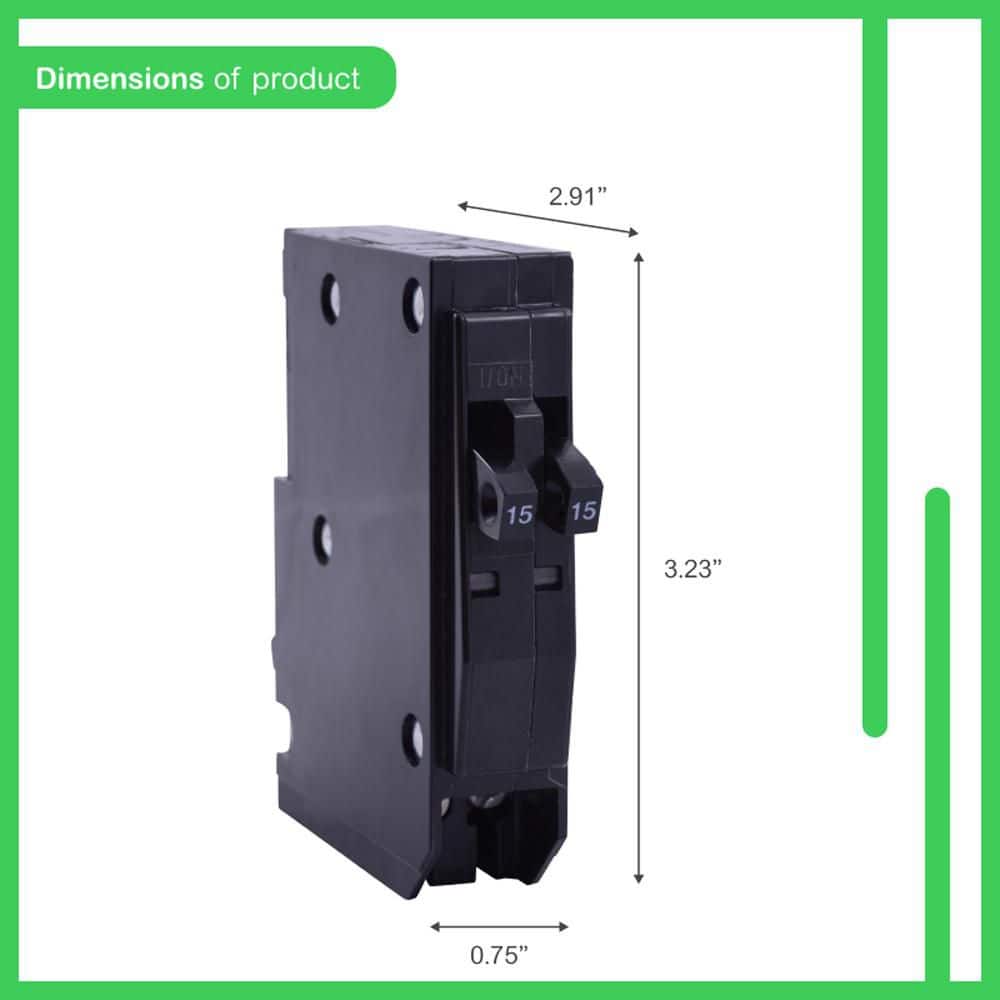 Square D QO 2-15-Amp Single-Pole Class CTL Tandem Circuit Breaker (QOT1515CP) (4)