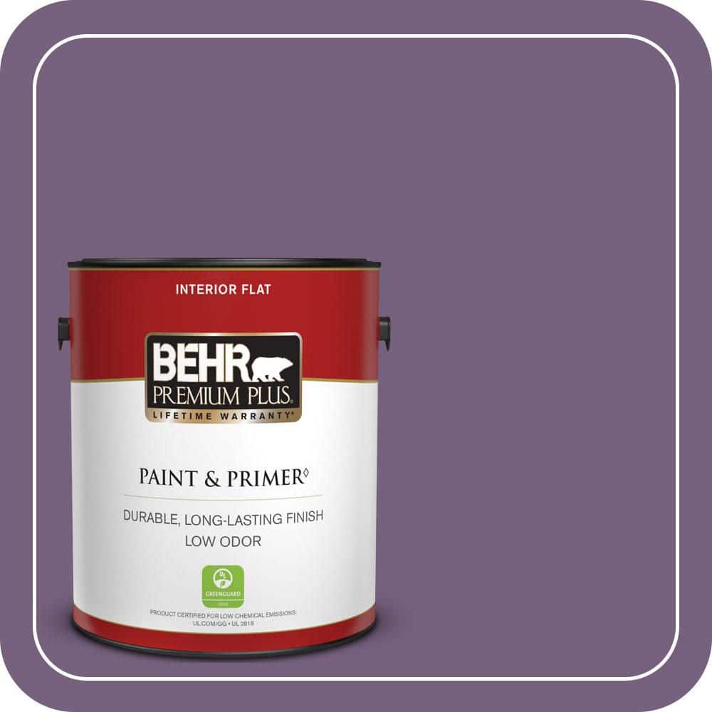 BEHR PREMIUM PLUS 1 gal. #660D-6 Zinfandel Flat Low Odor Interior Paint & Primer (1)