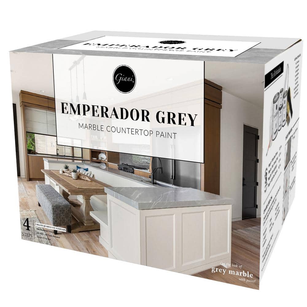 Giani 134 oz. Emperador Grey Quartz Countertop Paint Kit (2)