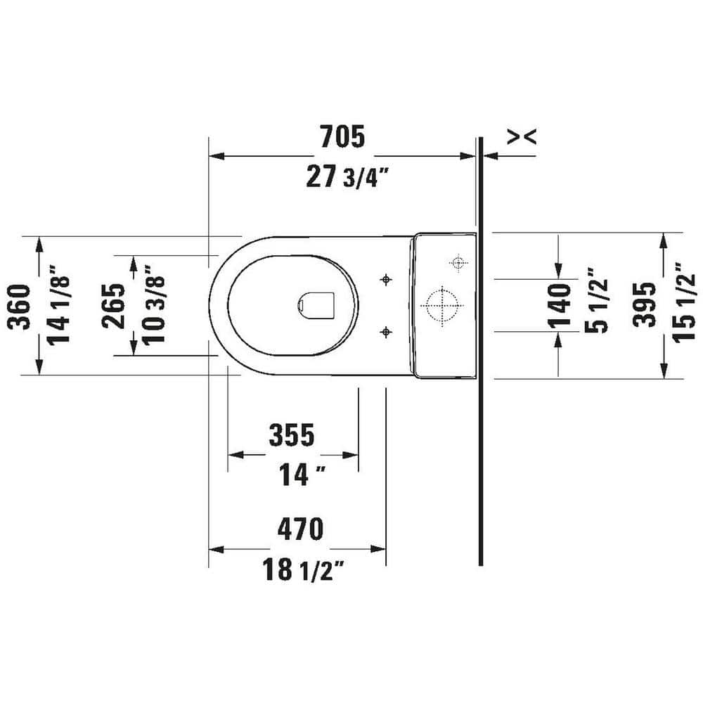 Duravit Starck 3 1-Piece 1.28 GPF Single Flush Elongated Toilet in White with Seat Included (2)
