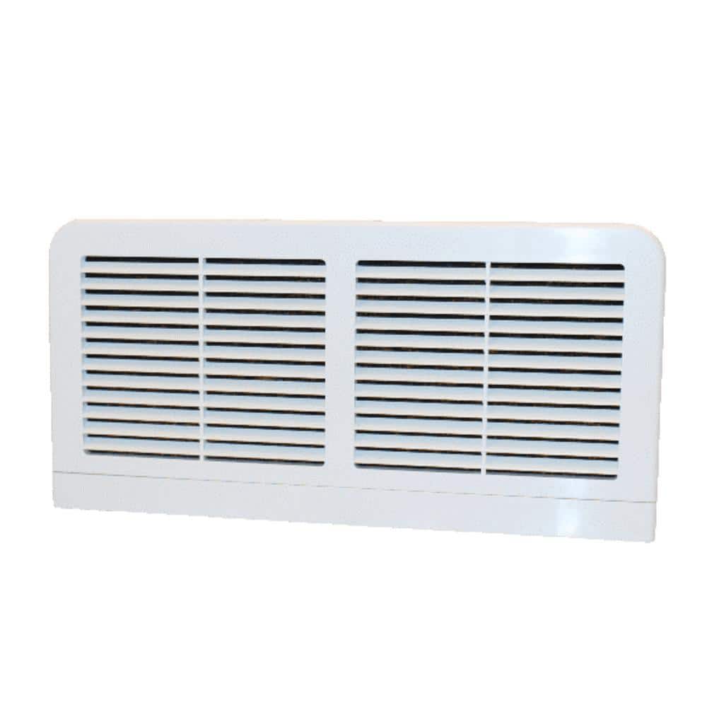 IMPECCABLE AIR 14 in. x 6 in. ABS Plastic Filtered Baseboard Return Air Grille in White