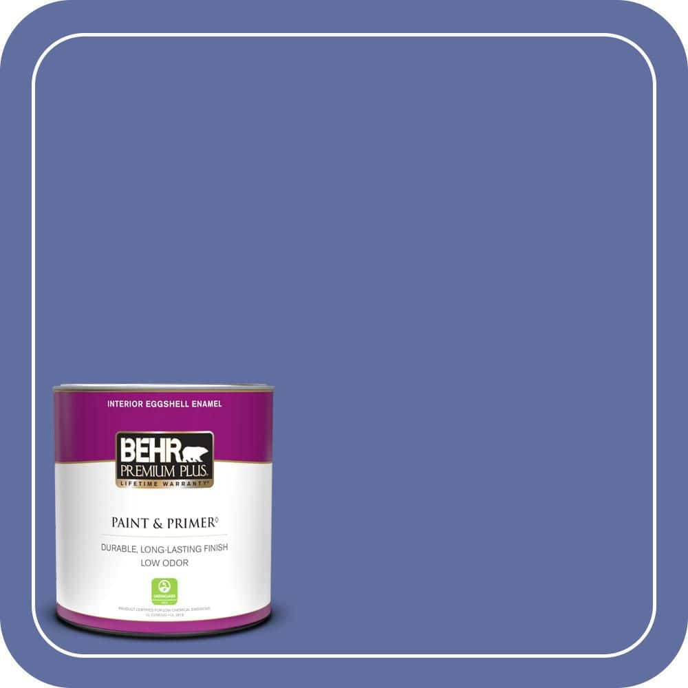 BEHR PREMIUM PLUS #610B-6 Stained Glass Flat Interior/Exterior Paint & Primer Color Sample
