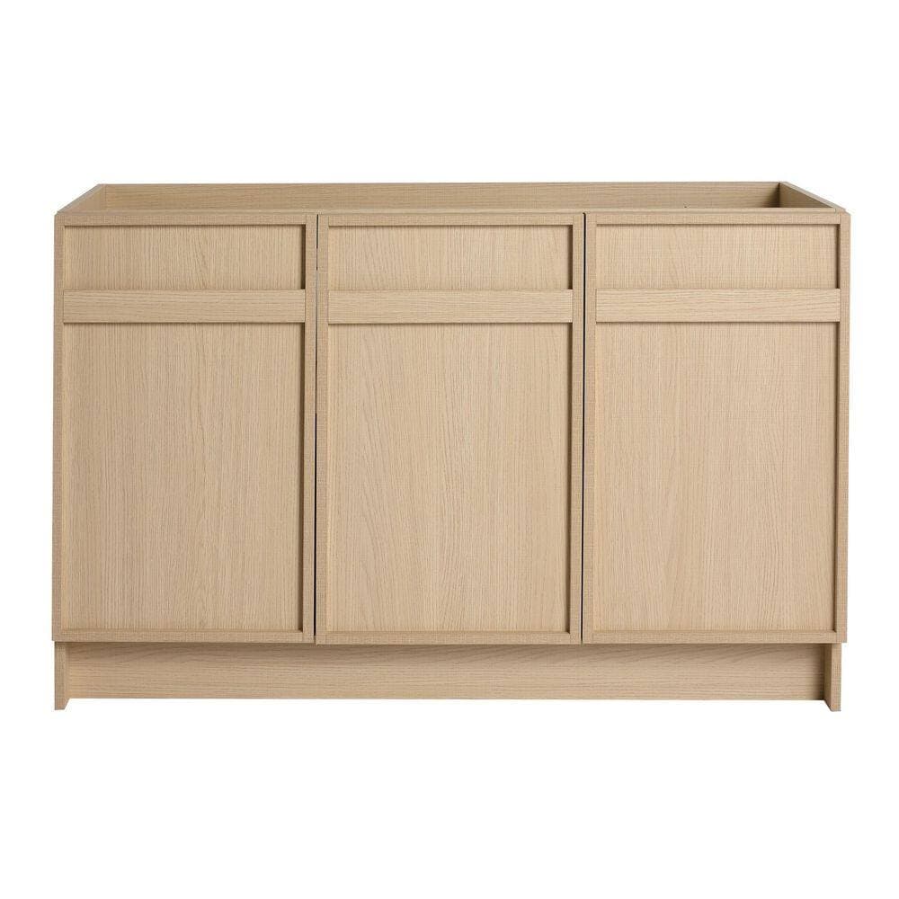 Noble House Tempest Modern 46.88 in. Freestanding Bath Vanity Cabinet without Top Adjustable Shelves (2)