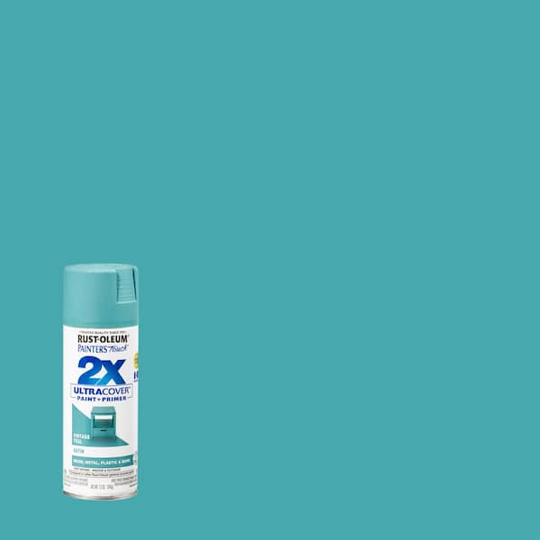 Rust-Oleum Painter's Touch 2X 12 oz. Satin Vintage Teal General Purpose Spray Paint (2)