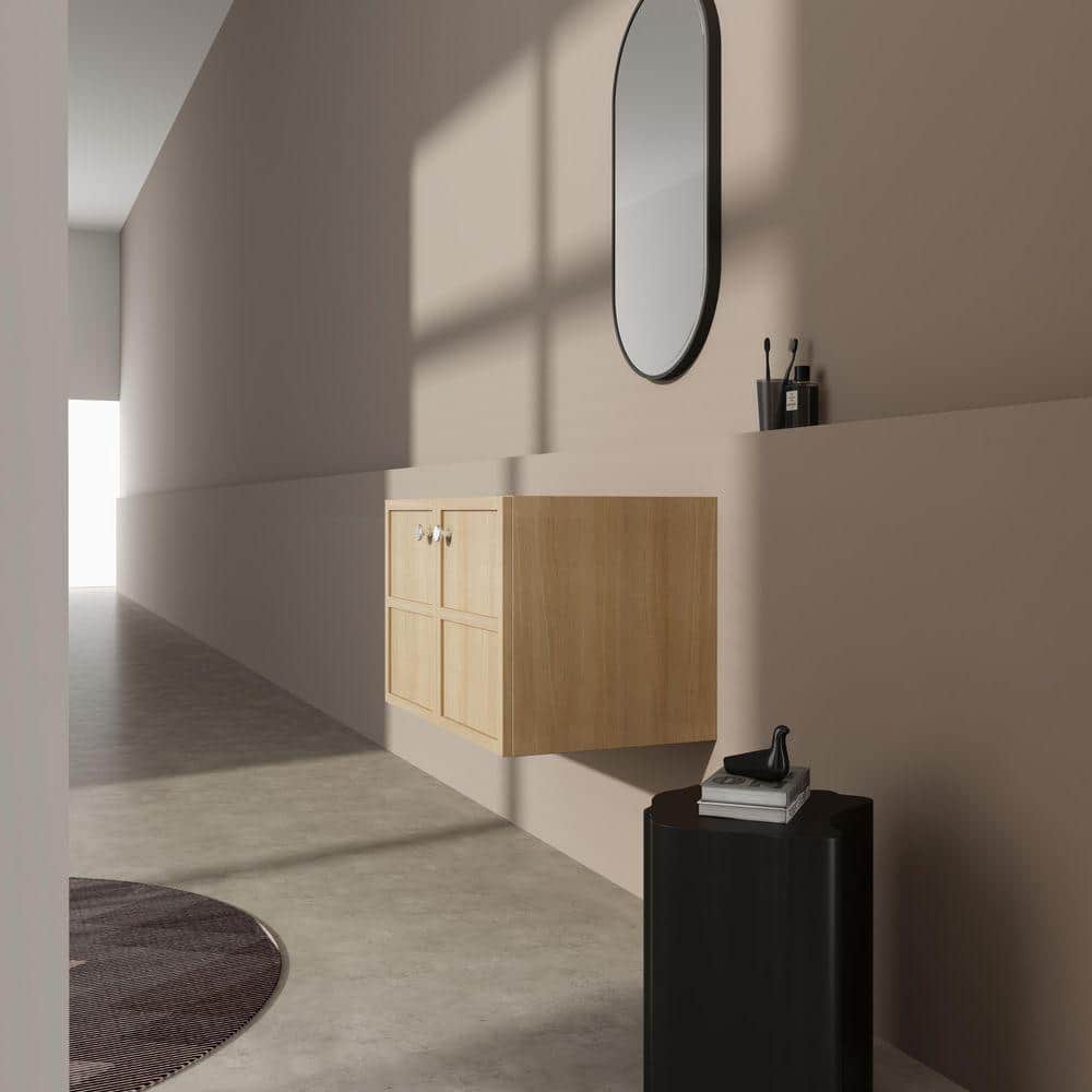 UPIKER Gavino 31 in. W 17.94 in. D 34.25 in. H Floating Bath Vanity Cabinet without Top Unassembled (2)