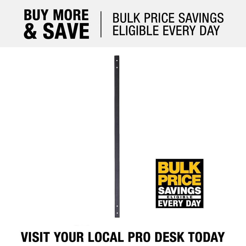 Precision 32-1/4 in. x .75 in. Black Pearl Matte Galvanized Steel Contemporary Baluster (5-Pack) (3)