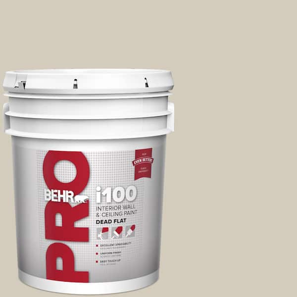 BEHR PRO 5 gal. #MQ6-31 Shoreline Haze Dead Flat Interior Paint (2)