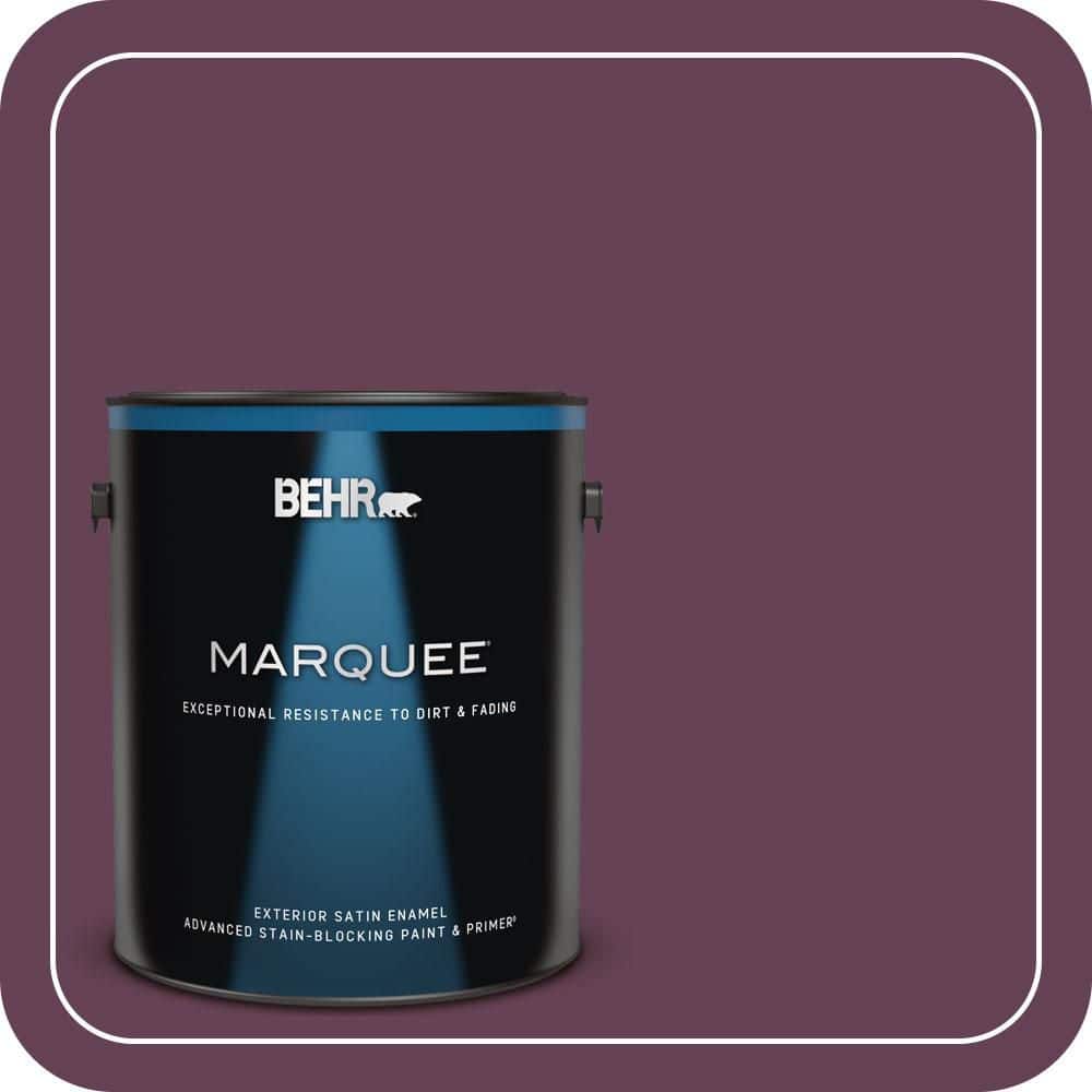 BEHR MARQUEE 1 gal. #S-G-690 Delicious Berry Satin Enamel Exterior Paint & Primer