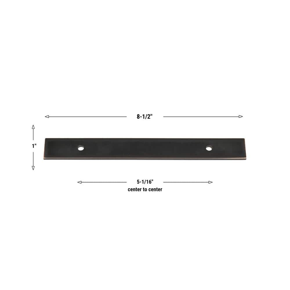 GLIDERITE 8-1/2 in. Squared Cabinet Backplate 6-1/4 in. Center to Center, 8342-128-ORB (3)