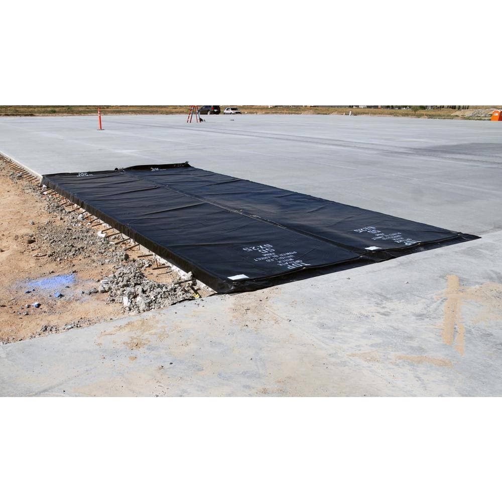 Powerblanket Insulated & Heated Concrete Curing Blanket, 5 ft. x 10 ft., Fixed Temp 100°F, Cures Concrete 2.8x Faster in Cold-Weather (3)