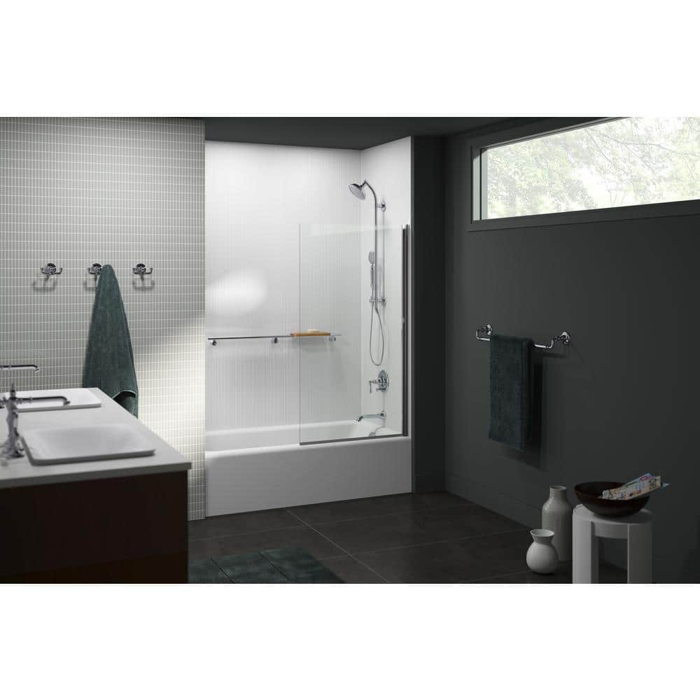 KOHLER Hydrorail-S 1-Spray Shower Column Kit with Artifacts 2.5 Gpm Showerhead and Handshower in Vibrant Polished Nickel (2)
