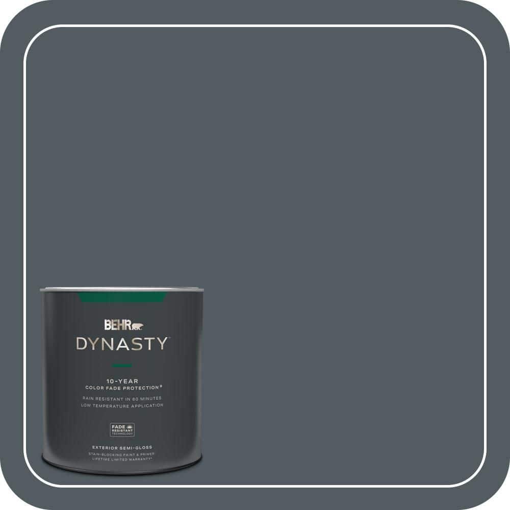 BEHR DYNASTY 1 qt. #PPU25-21 City Rain Semi-Gloss Exterior Stain-Blocking Paint & Primer