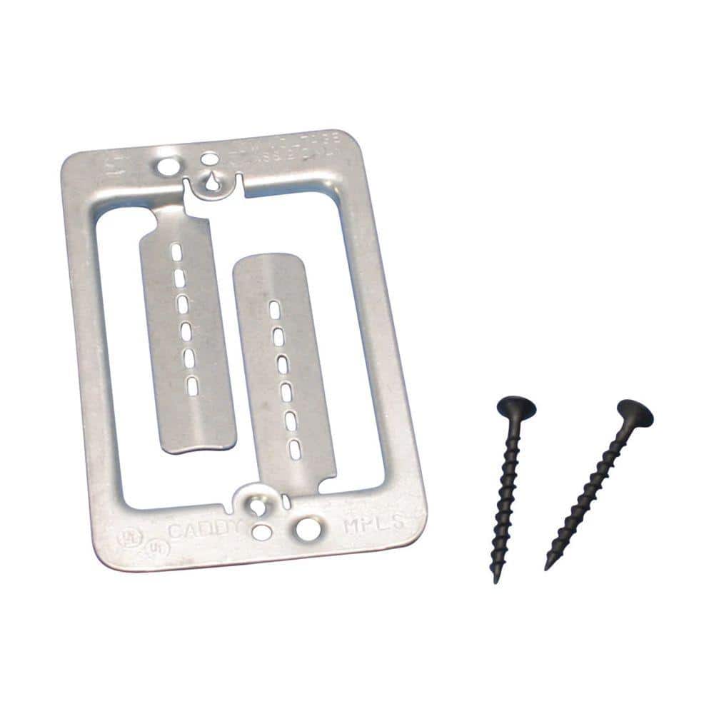 CADDY 4-1/4 in. L x 2-1/2 in. W Single-Gang Low-Voltage Device Mounting Bracket (2-Pack) (1)