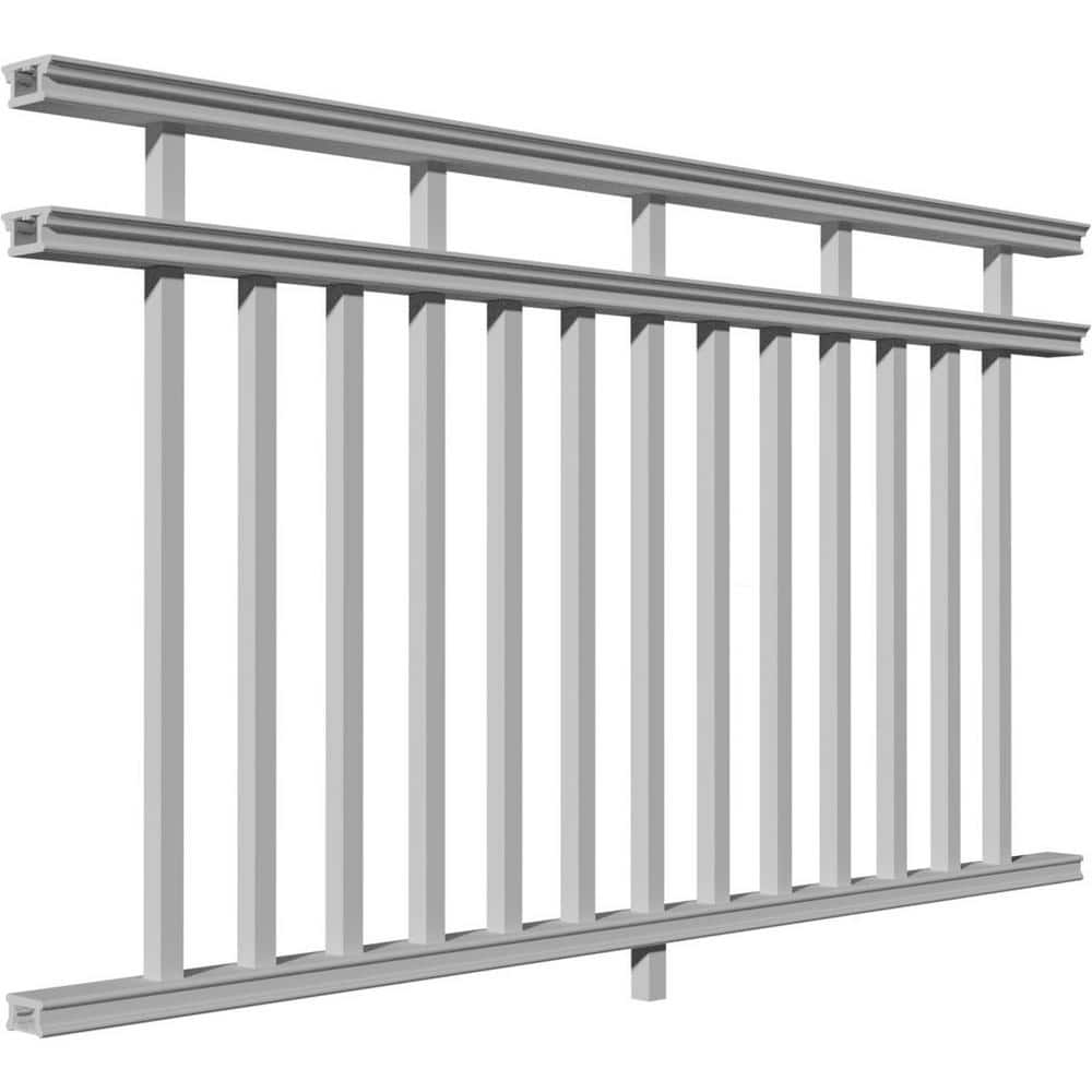 Providence 72 in. x 42 in. PVC 3-Line Level Rail Kit with Reinforcements (1)