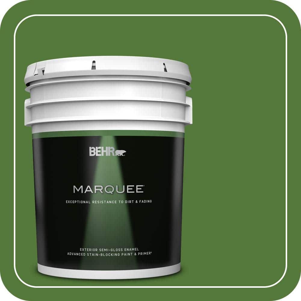 BEHR MARQUEE 5 gal. #P380-7 Luck of the Irish Semi-Gloss Enamel Exterior Paint & Primer