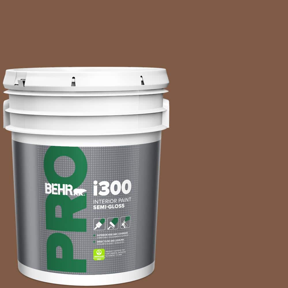 BEHR PRO 5 gal. #T12-2 Stagecoach Semi-Gloss Interior Paint