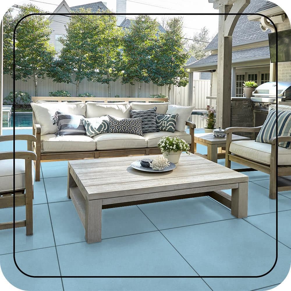 BEHR PREMIUM #P510-1 Textured Low-Lustre Enamel Interior/Exterior Porch and Patio Anti-Slip Floor Paint (3)