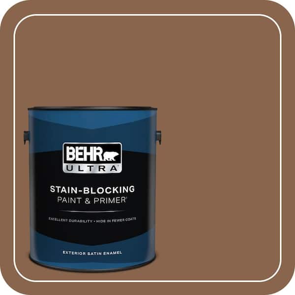 BEHR ULTRA 1 gal. #S220-7 Molasses Satin Enamel Exterior Paint & Primer (1)