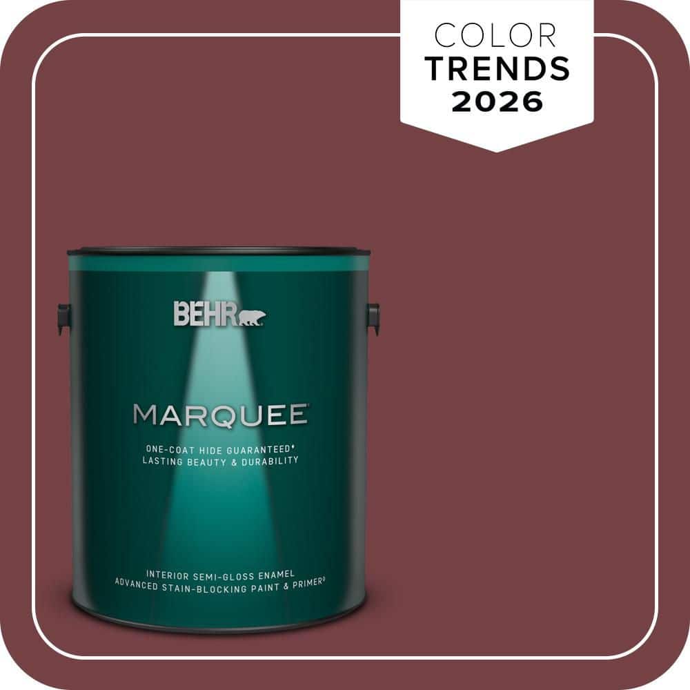 BEHR MARQUEE 1 gal. #MQ1-15 Rumors One-Coat Hide Semi-Gloss Enamel Interior Paint & Primer