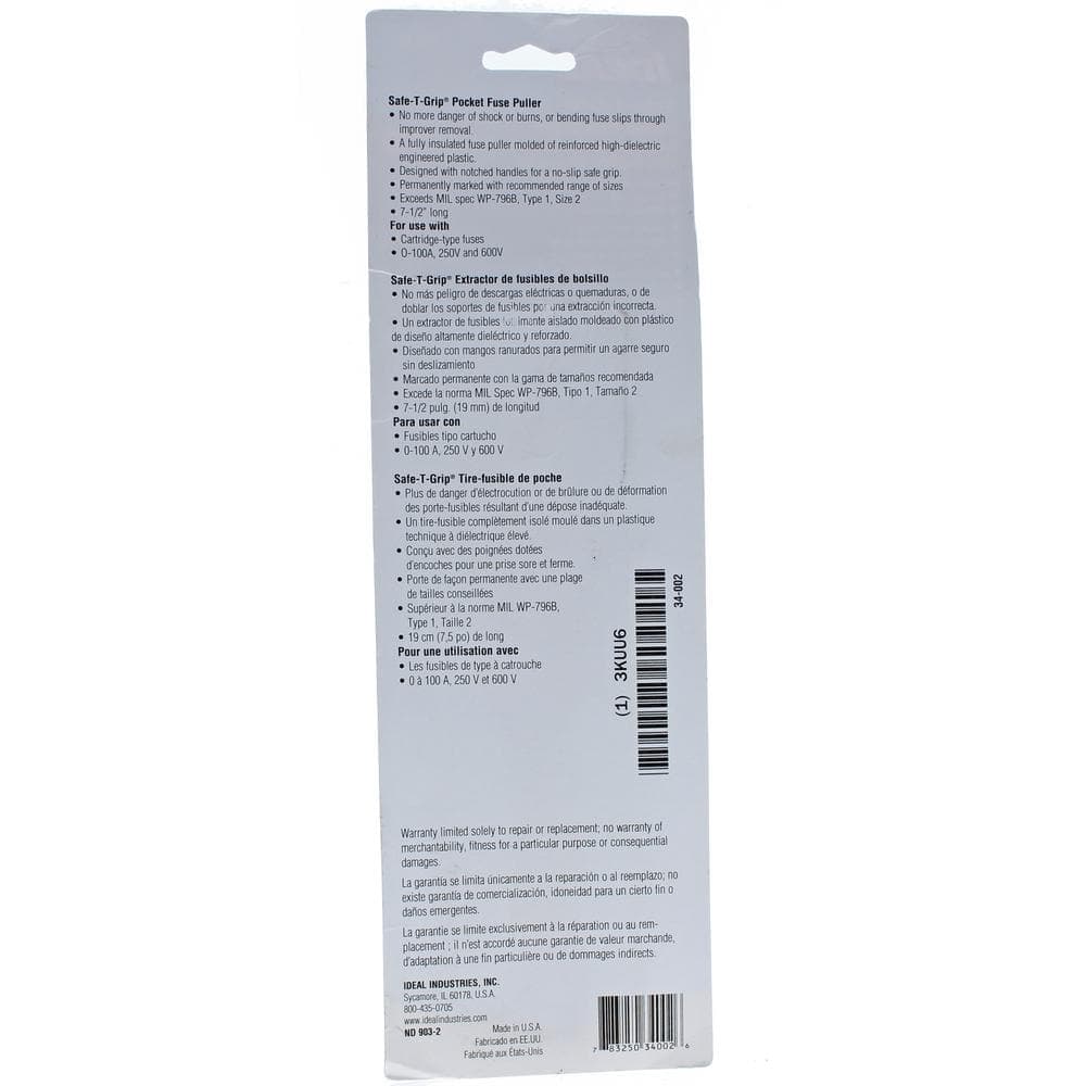 IDEAL Medium Safe-T-Grip Fuse Puller (2)