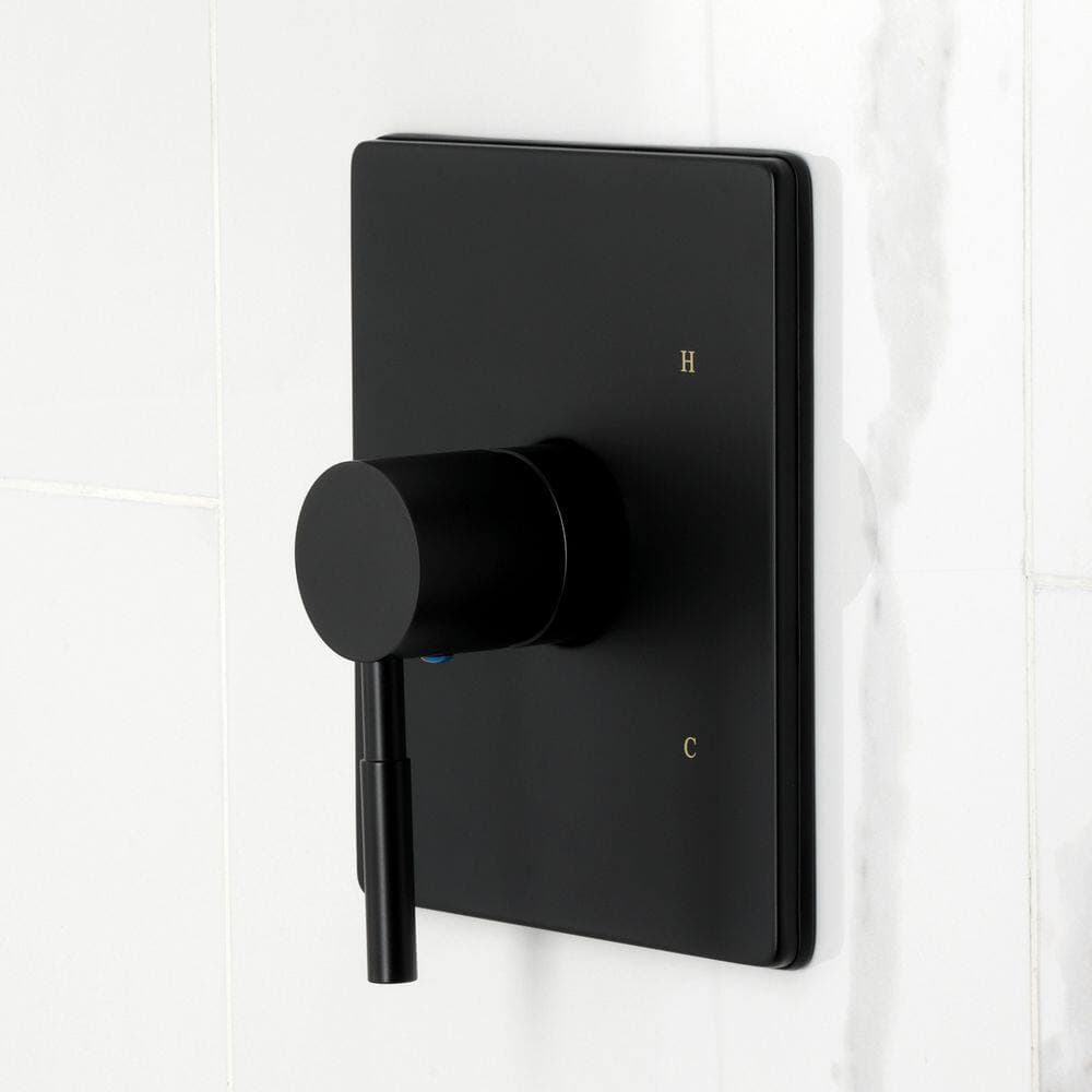 Kingston Brass Concord 1-Handle 1-Spray Tub and Shower Faucet 1.8 GPM in Matte Black (3)