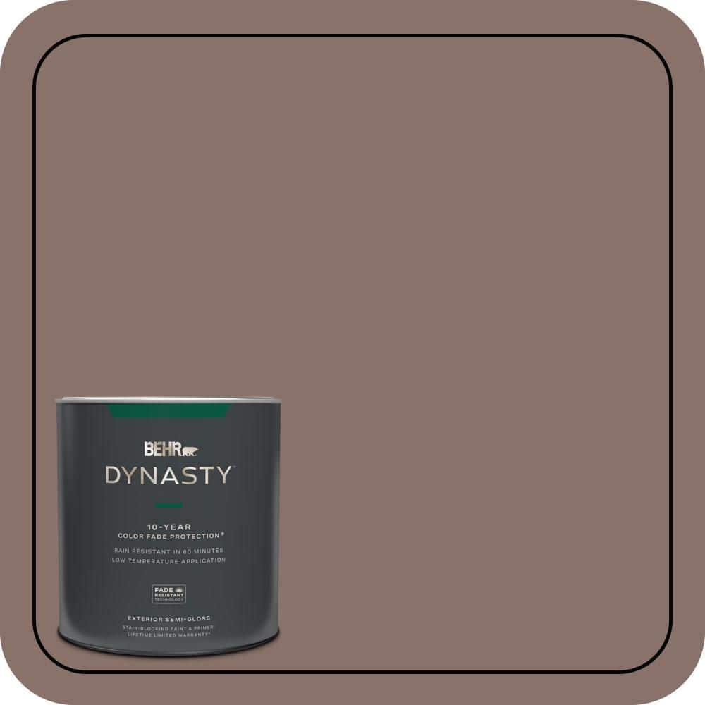 BEHR DYNASTY 1 qt. #MQ1-56 Elkhound Semi-Gloss Exterior Stain-Blocking Paint & Primer