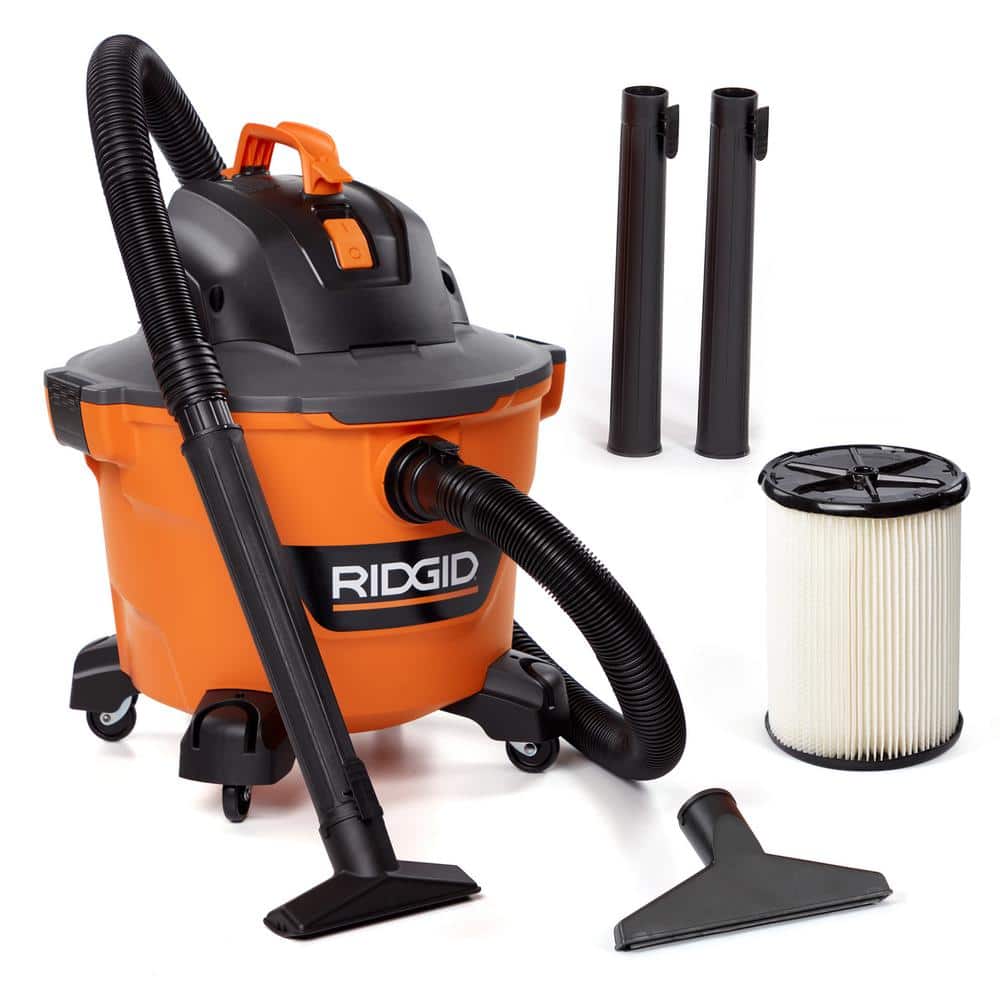 RIDGID 9 Gal. 4.25 Peak HP NXT Shop Vacuum Wet Dry Vac with General Debris Filter, Locking Hose and Attachments HD09001