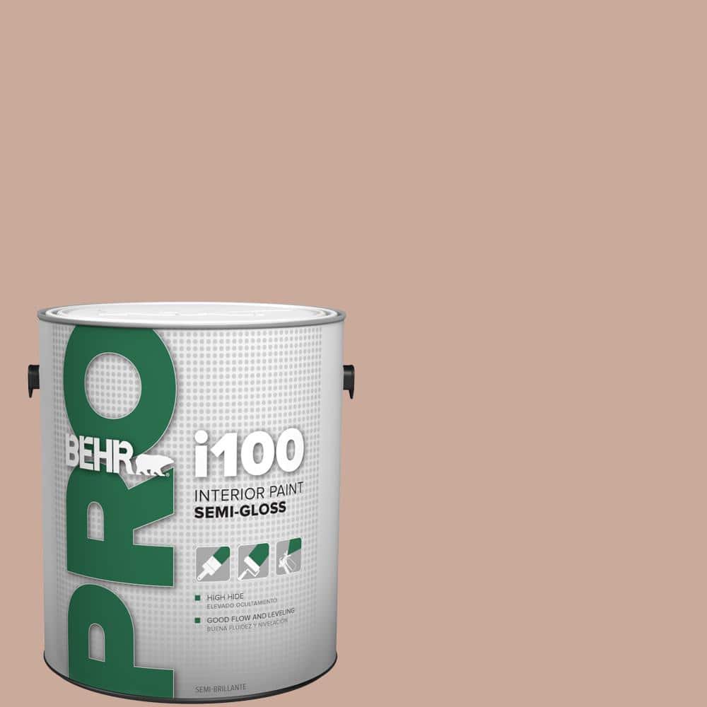 BEHR PRO 1 gal. #ICC-97 Powdered Allspice Semi-Gloss Interior Paint