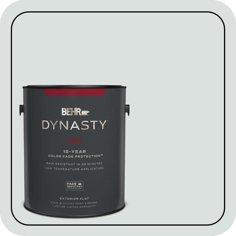 BEHR DYNASTY 1 gal. #MQ3-50 River Veil Flat Exterior Stain-Blocking Paint & Primer