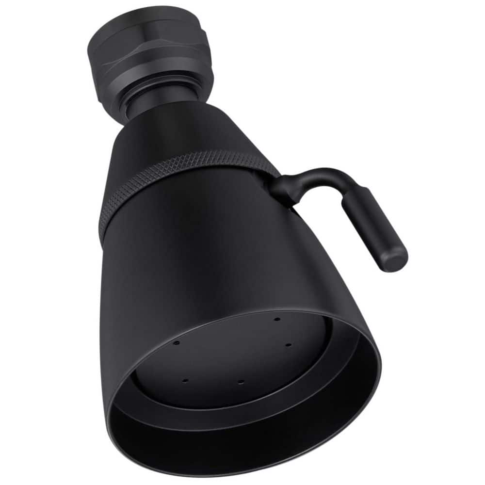 Wudkey 1-Piece Angle Shower Head Brass Swivel Joint, Adjustable Shower Sprayer, G 1/2 Interface Included