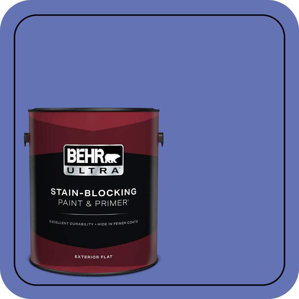 BEHR ULTRA 1 gal. #P540-6 Wild Pansy Flat Exterior Paint & Primer