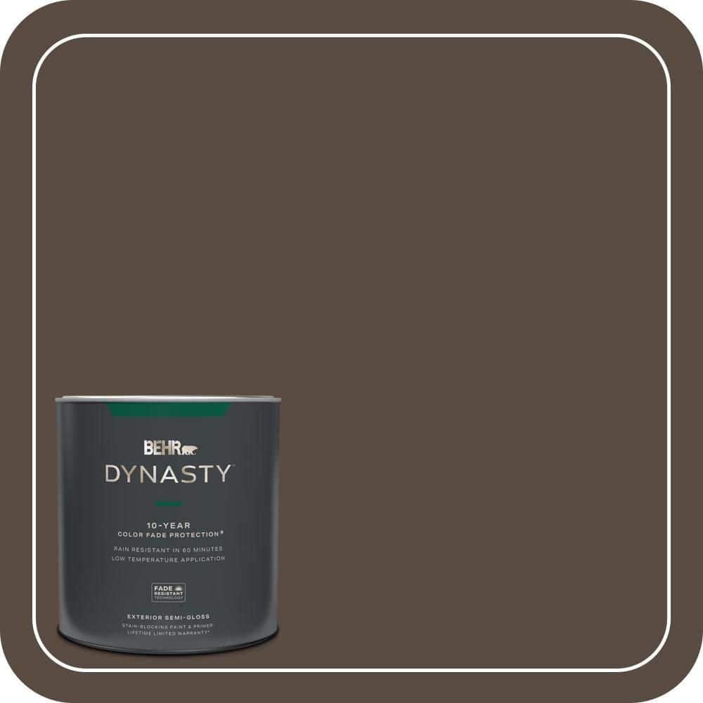 BEHR DYNASTY 1 qt. #MQ2-39 Rare Wood Semi-Gloss Exterior Stain-Blocking Paint & Primer