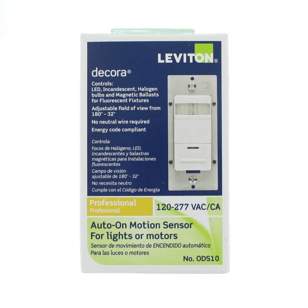 Leviton Decora 120/277-Volt AC White Occupancy PIR Sensor ODS10-IHW (3)
