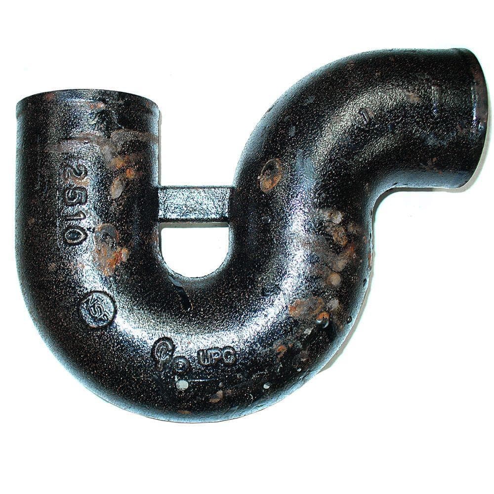 AB&I Foundry 3 in. x 3 in. Cast-Iron No-Hub x No-Hub P-trap