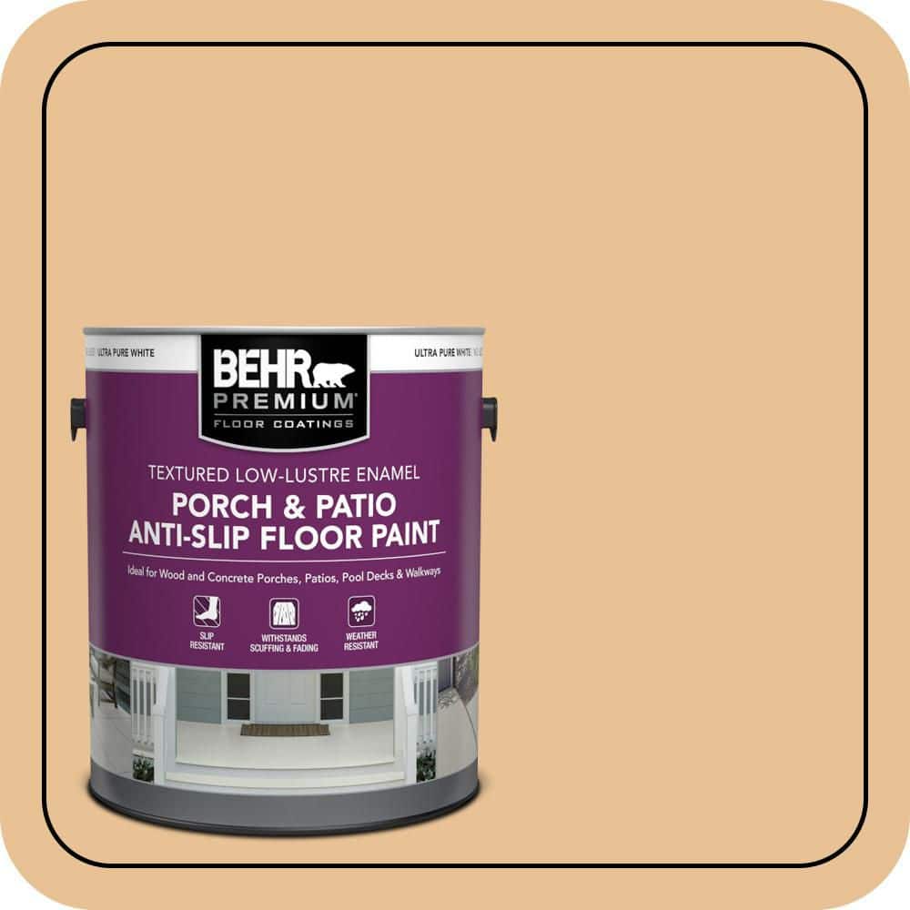 BEHR PREMIUM 1 gal. #M250-3 Apple Turnover Textured Low-Lustre Enamel Interior/Exterior Porch and Patio Anti-Slip Floor Paint (1)