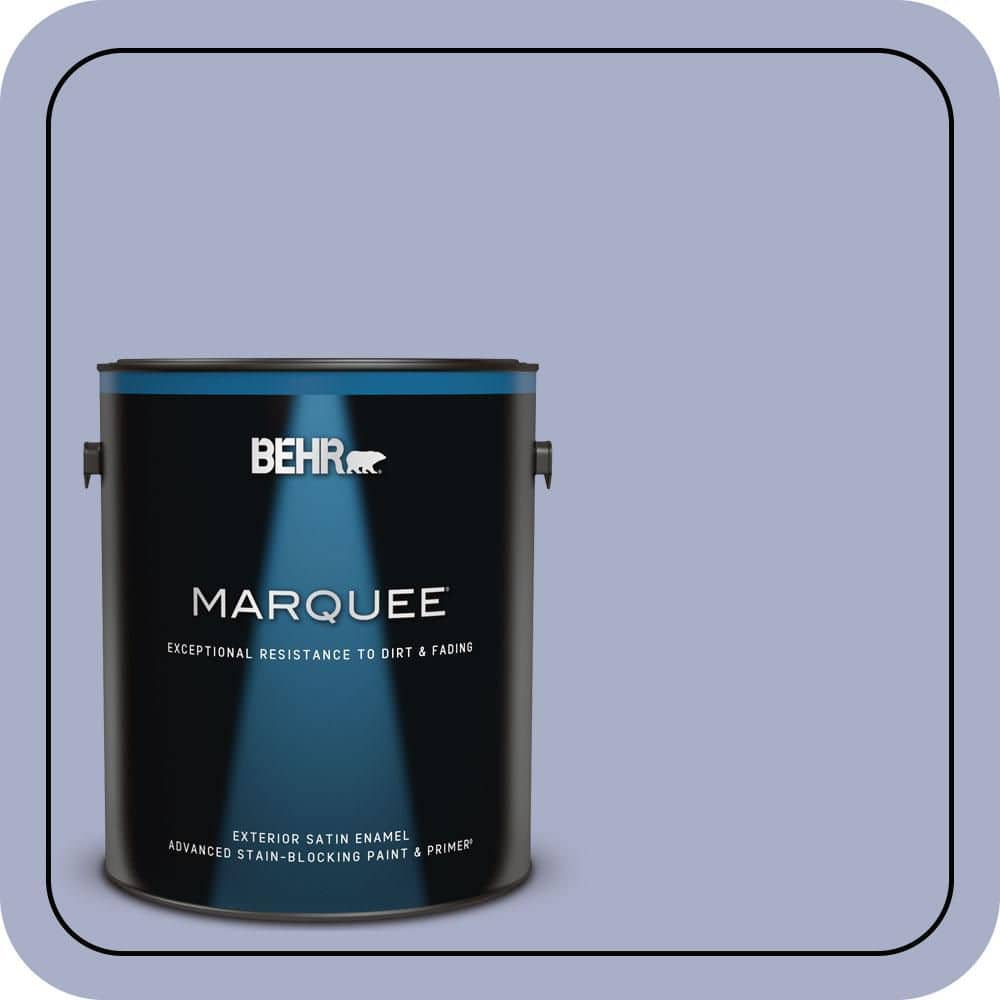 BEHR MARQUEE 1 gal. #S540-3 Meadow Phlox Satin Enamel Exterior Paint & Primer