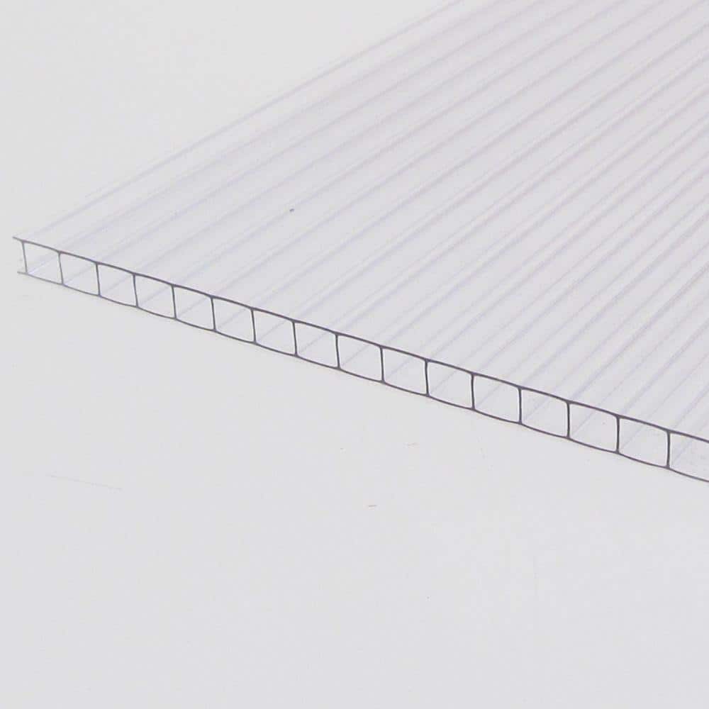 LEXAN Thermoclear 48 in. x 96 in. x 1/4 in. (6mm) Clear Multiwall Polycarbonate Sheet