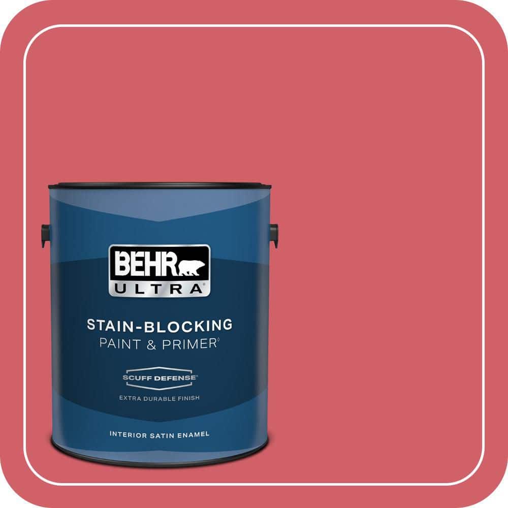 BEHR PREMIUM PLUS #140B-6 Italiano Rose Enamel Low Odor & Primer (1)