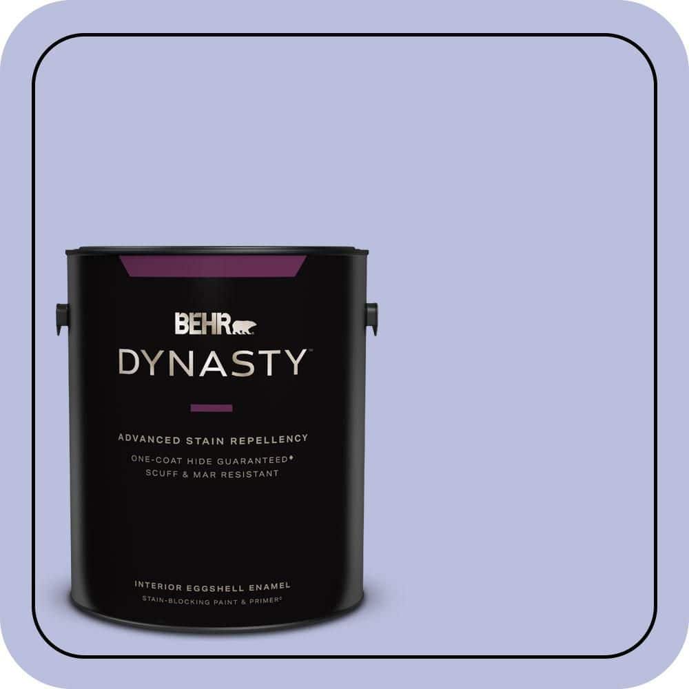 BEHR DYNASTY 1 gal. #620A-3 Rhapsody Lilac Eggshell Enamel Interior Stain-Blocking Paint & Primer