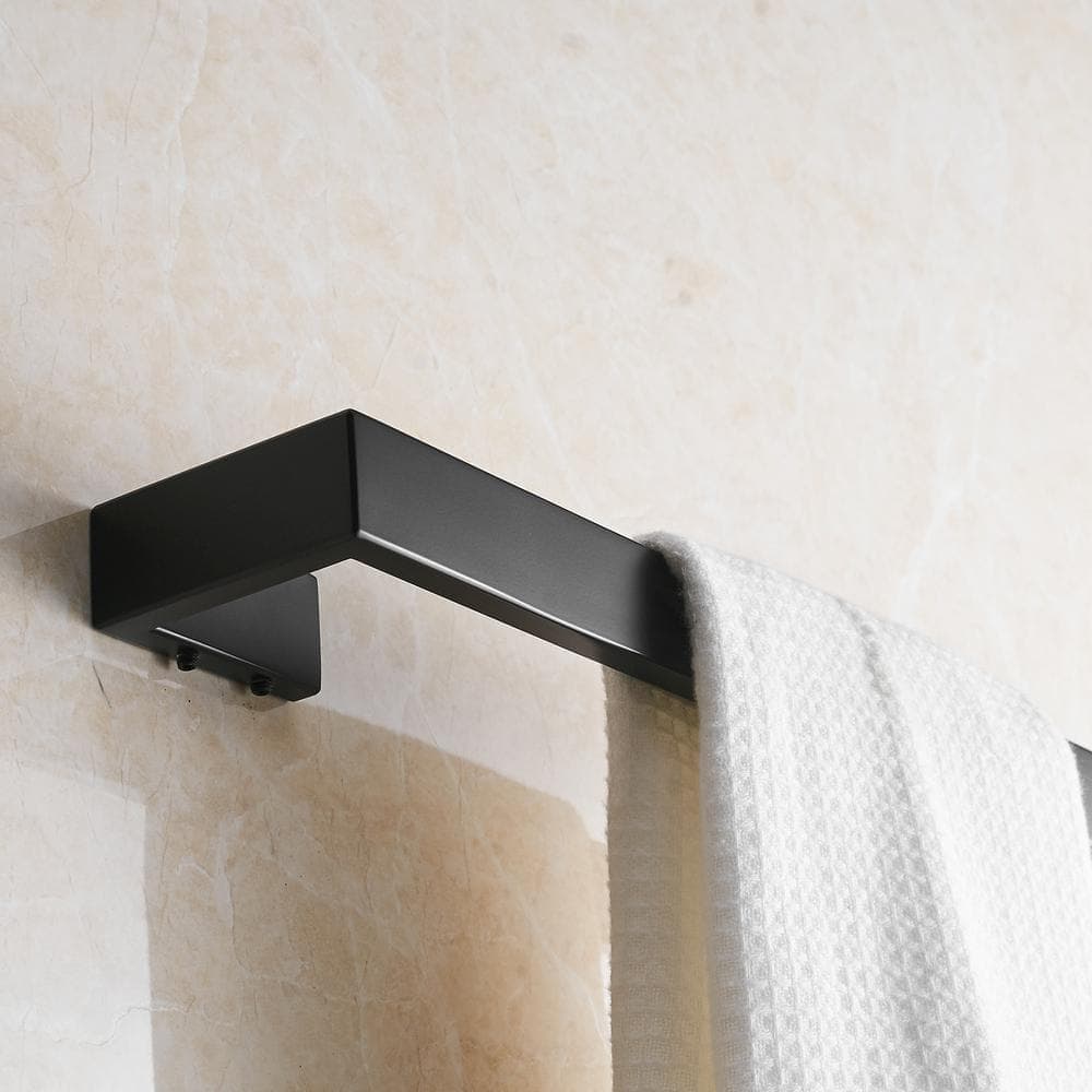 Tahanbath 24 Inch Towel Racks for Bathroom Wall Mounted,Modern Home Towel Rod, Matte Black Single Bar (3)