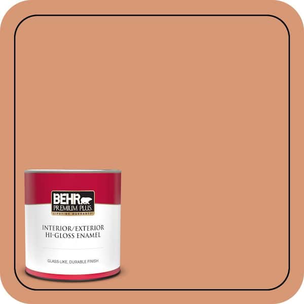 BEHR PREMIUM PLUS #M210-5 Candied Yams Enamel Low Odor & Primer (4)