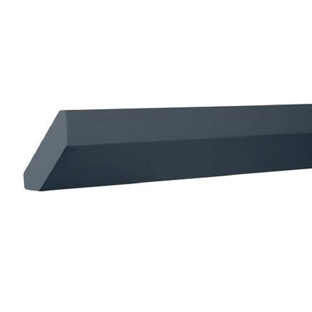 Hampton Bay Avondale/Leyton 91.5 in. W x 2.65 in. H Crown Moulding in Ink Blue
