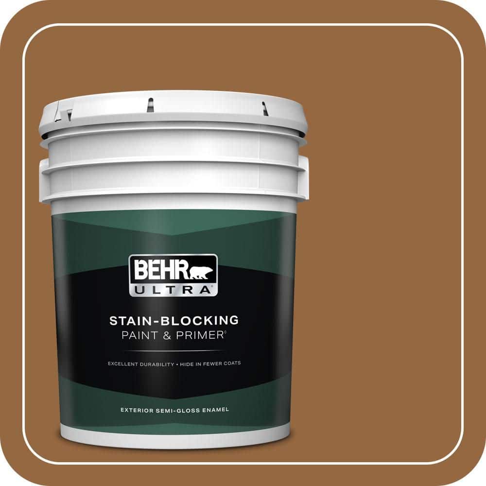 BEHR ULTRA 5 gal. #MQ2-06 Gilded Glamour Semi-Gloss Enamel Exterior Paint & Primer
