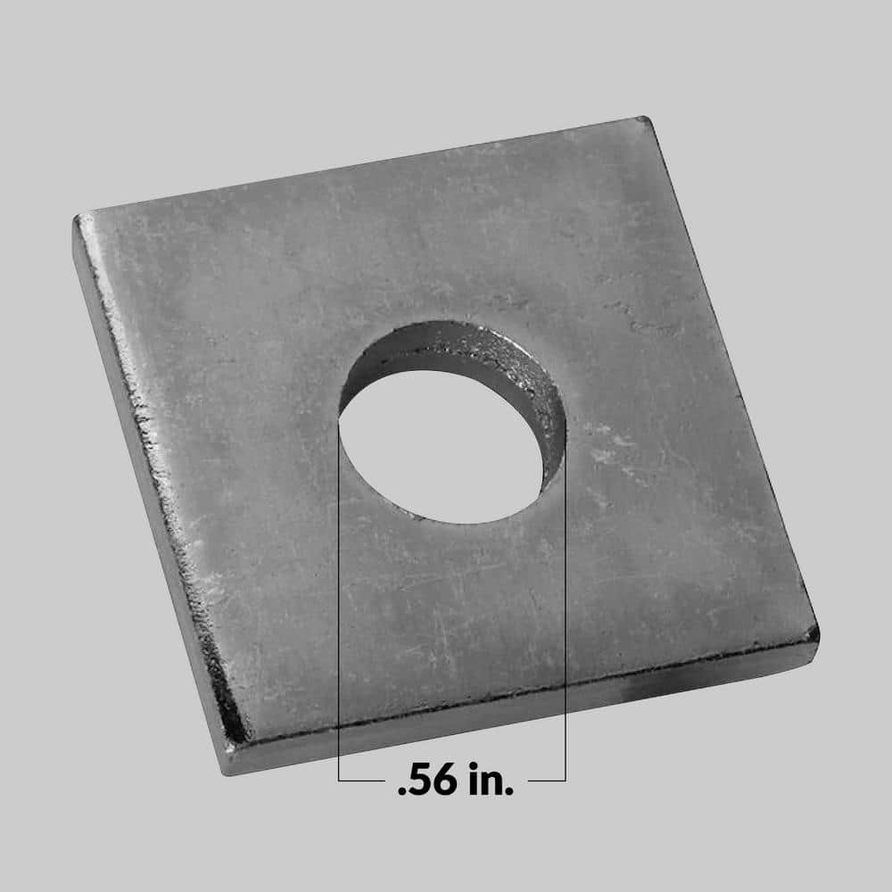 NEWHOUSE ELECTRIC 1/2 in. Square Washer for Strut Channel, No Magnets (5-Pack) (2)