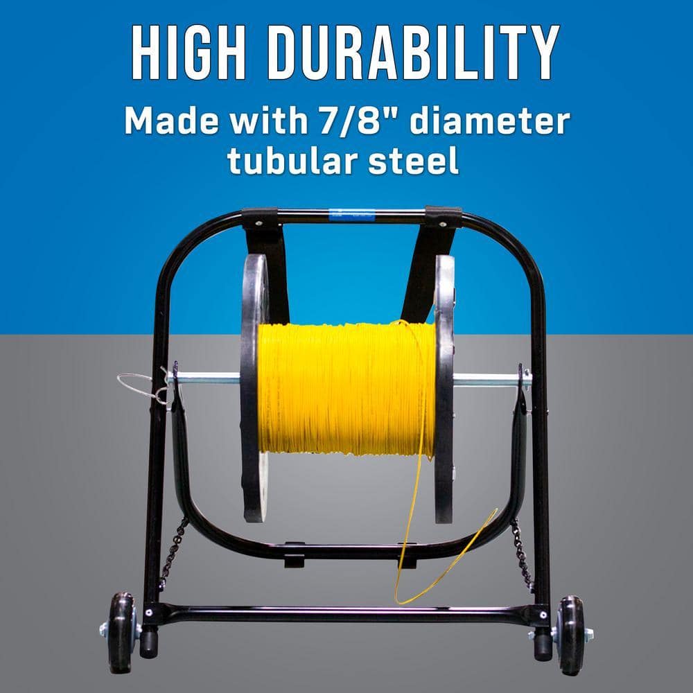 JONARD TOOLS Cable Caddy with Wheels and Pull Strap for Spools up to 17 in. x 20 in. (2)