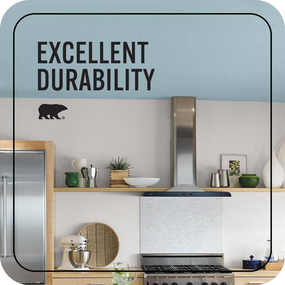 BEHR ULTRA 1 gal. #PPU13-11 Clear Vista Ceiling Flat Interior Paint & Primer (3)