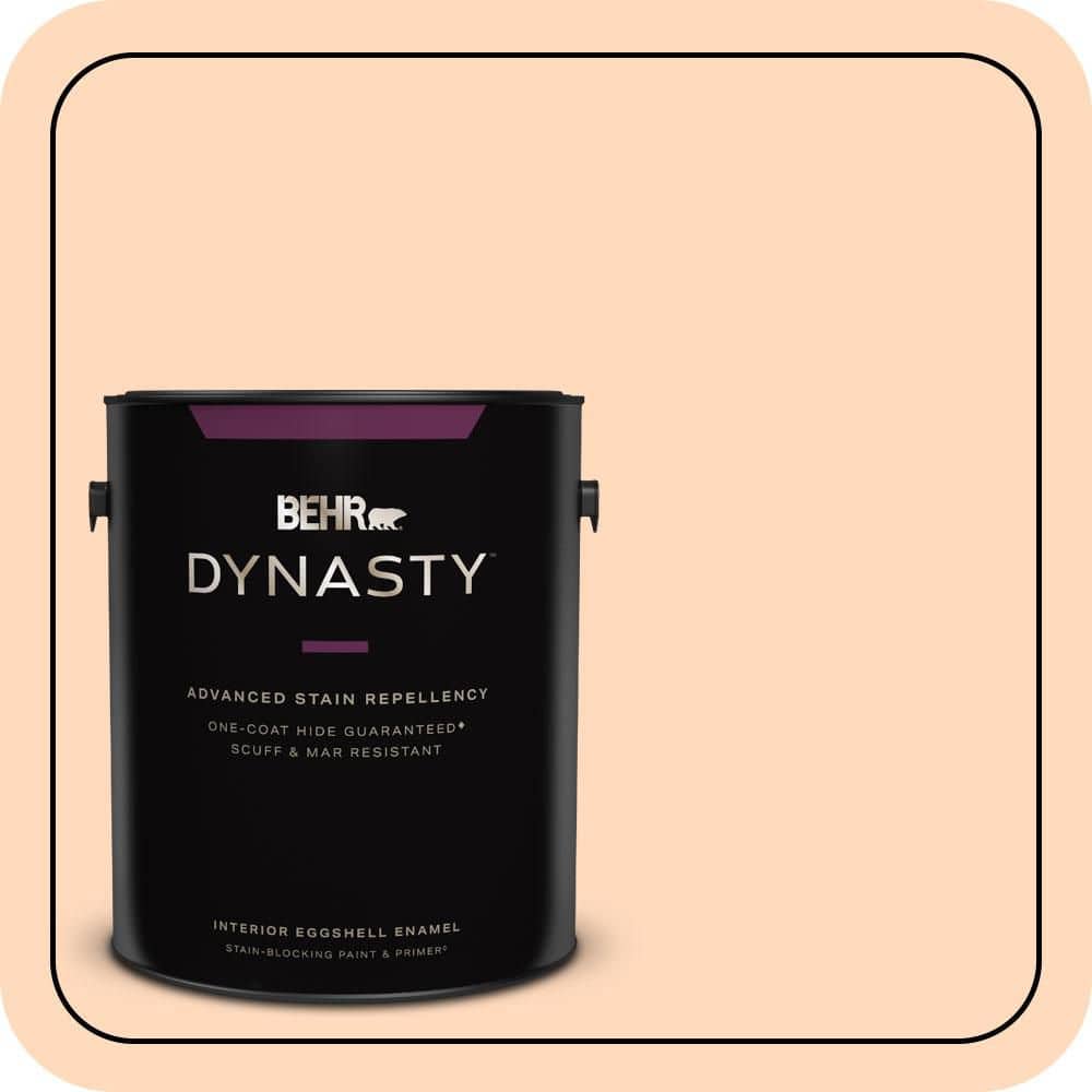 BEHR DYNASTY 1 gal. #P210-2 Citrus Delight Eggshell Enamel Interior Stain-Blocking Paint & Primer