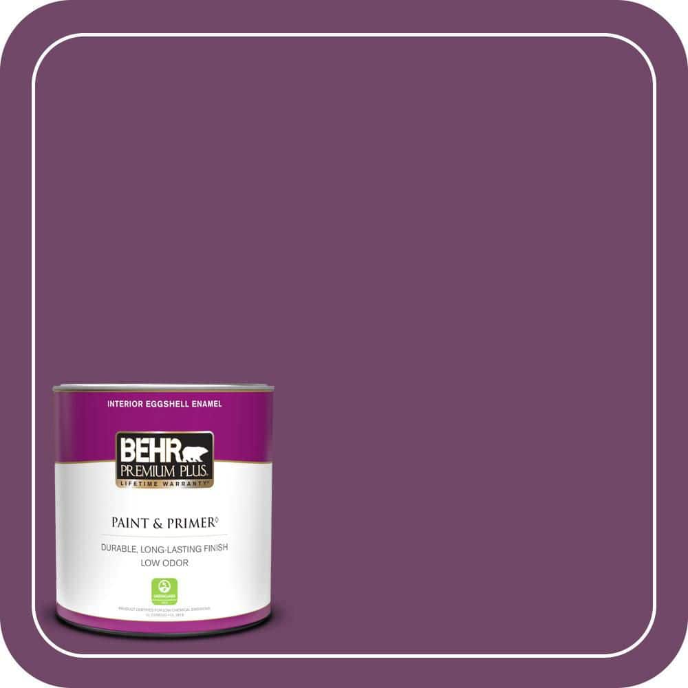 BEHR PREMIUM PLUS 1 qt. #S-G-680 Raspberry Mousse Eggshell Enamel Low Odor Interior Paint & Primer
