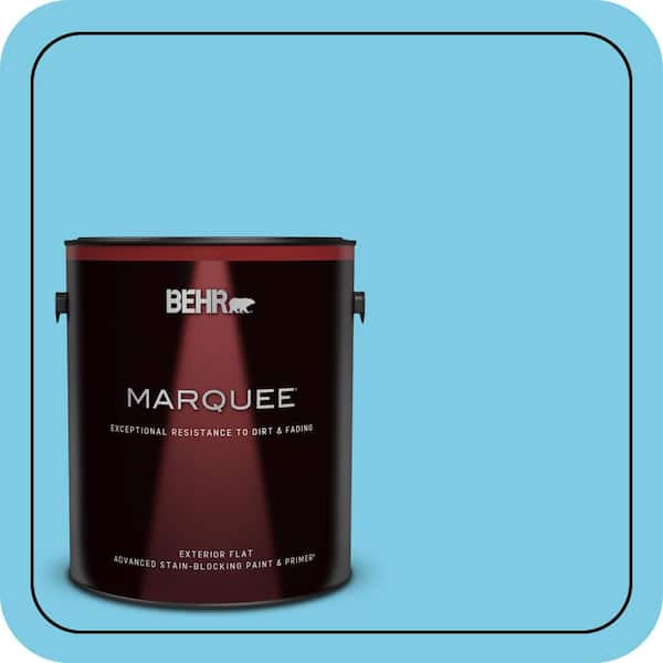 BEHR MARQUEE 1 gal. #P490-3 Big Chill Flat Exterior Paint & Primer (2)