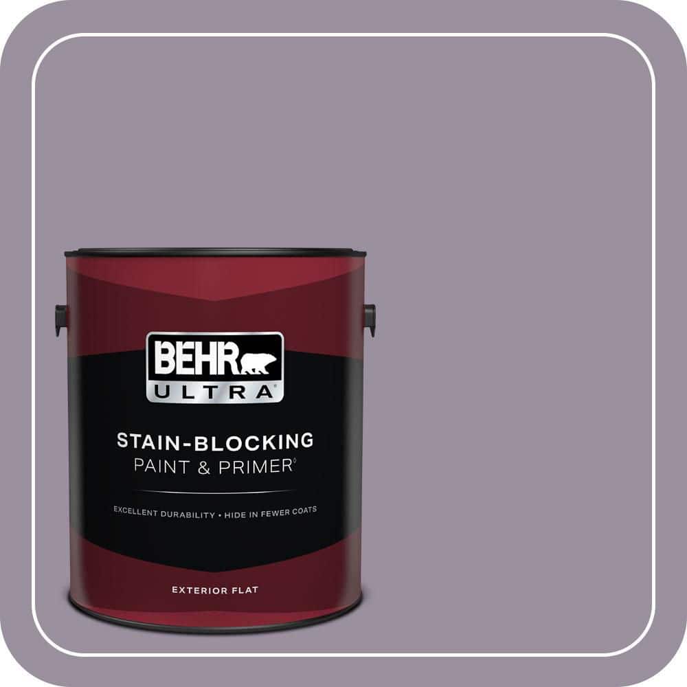 BEHR ULTRA 1 gal. #PPU16-13 Duchess Lilac Flat Exterior Paint & Primer